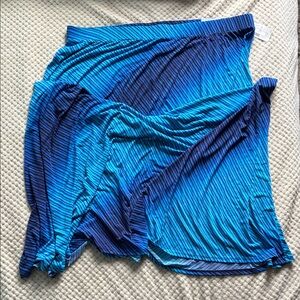 Catherine’s Stylish Blue Gradient stretch Maxi Skirt Brand New SWT Size2X-22/24W